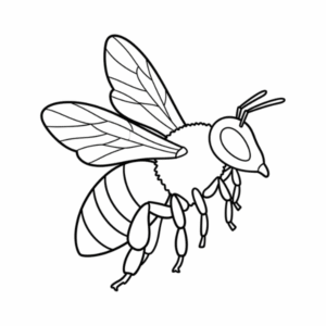 Abelhas para colorir