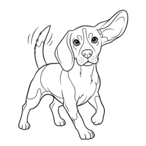 Desenhos de cachorros para imprimir e colorir