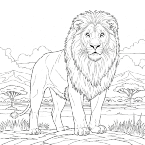 animais selvagens para colorir