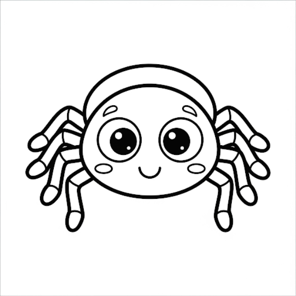 Desenhos de aranhas para imprimir e colorir