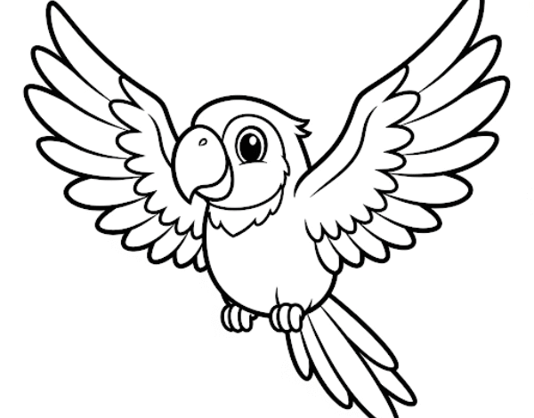 Desenhos de Araras para Imprimir e Colorir