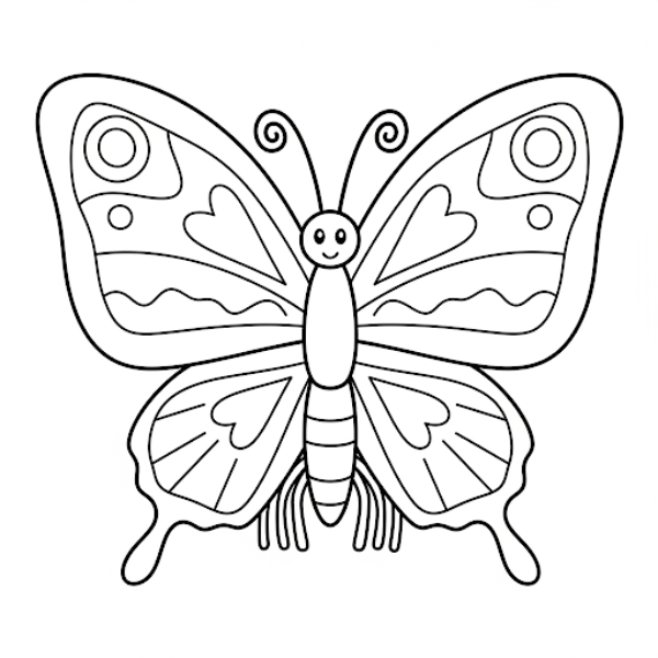 Desenhos de Borboletas Para Imprimir e Colorir