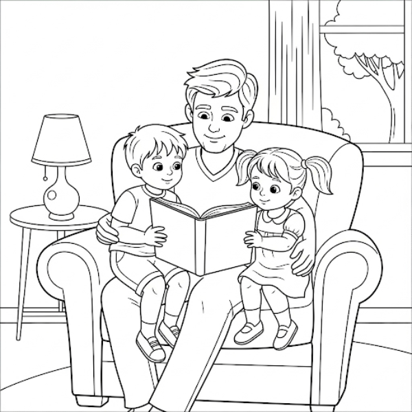 Desenhos do Dia dos Pais para imprimir e colorir