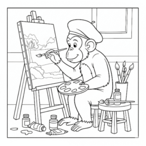 Macacos para imprimir e colocir
