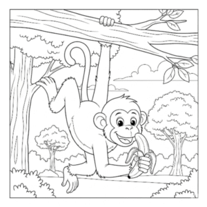 Macacos para imprimir e colocir