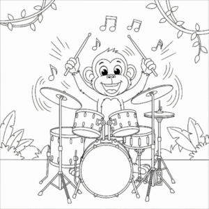 Macacos para imprimir e colocir