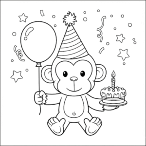 Macacos para imprimir e colocir