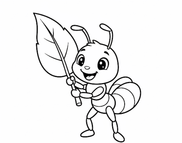 Desenhos de Formigas Para Imprimir e Colorir