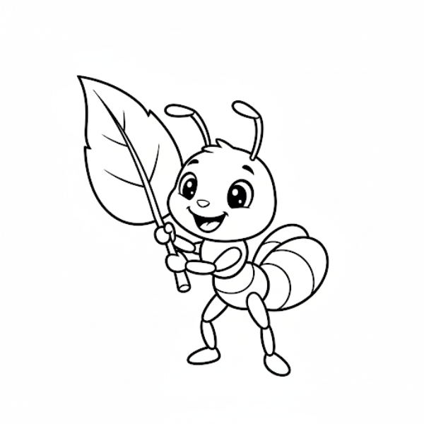 Desenhos de Formigas Para Imprimir e Colorir