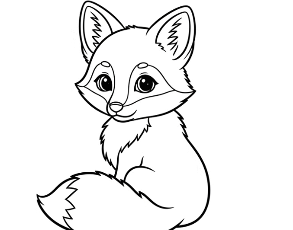 Desenhos de Raposas Para Imprimir e Colorir