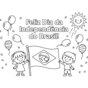 Semana da pátria para imprimir e colorir