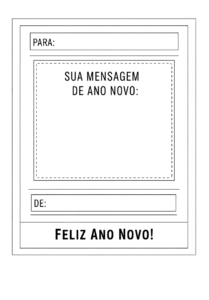 Atividade mensagem de ano novo