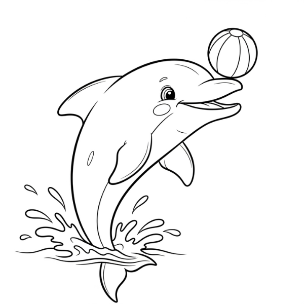 Golfinho para colorir