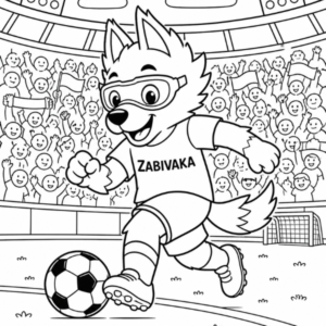 Zabivaka para colorir