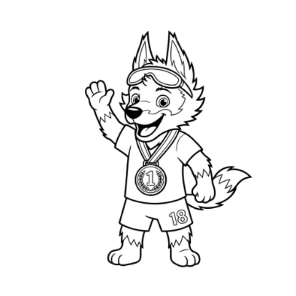 Zabivaka coloring pages