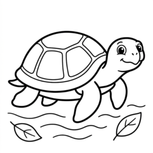 Tartaruga da Amazônia para colorir