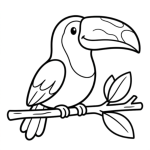 Tucano para colorir